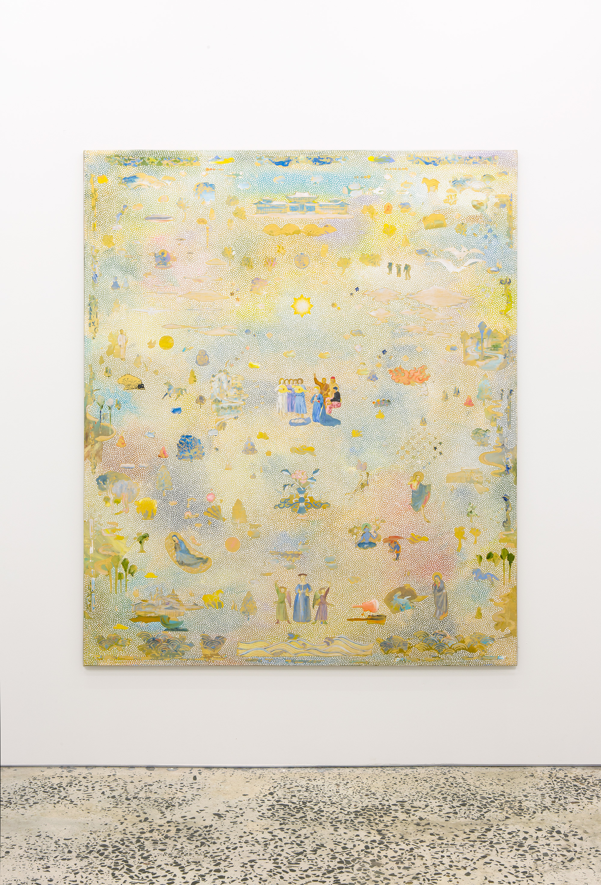 Tim Johnson (assisted by Yiwon Park), “Piero”, 2014, acrylic on linen, 182 × 151 cm, Courtesy Dominik Mersch Gallery, Sydney