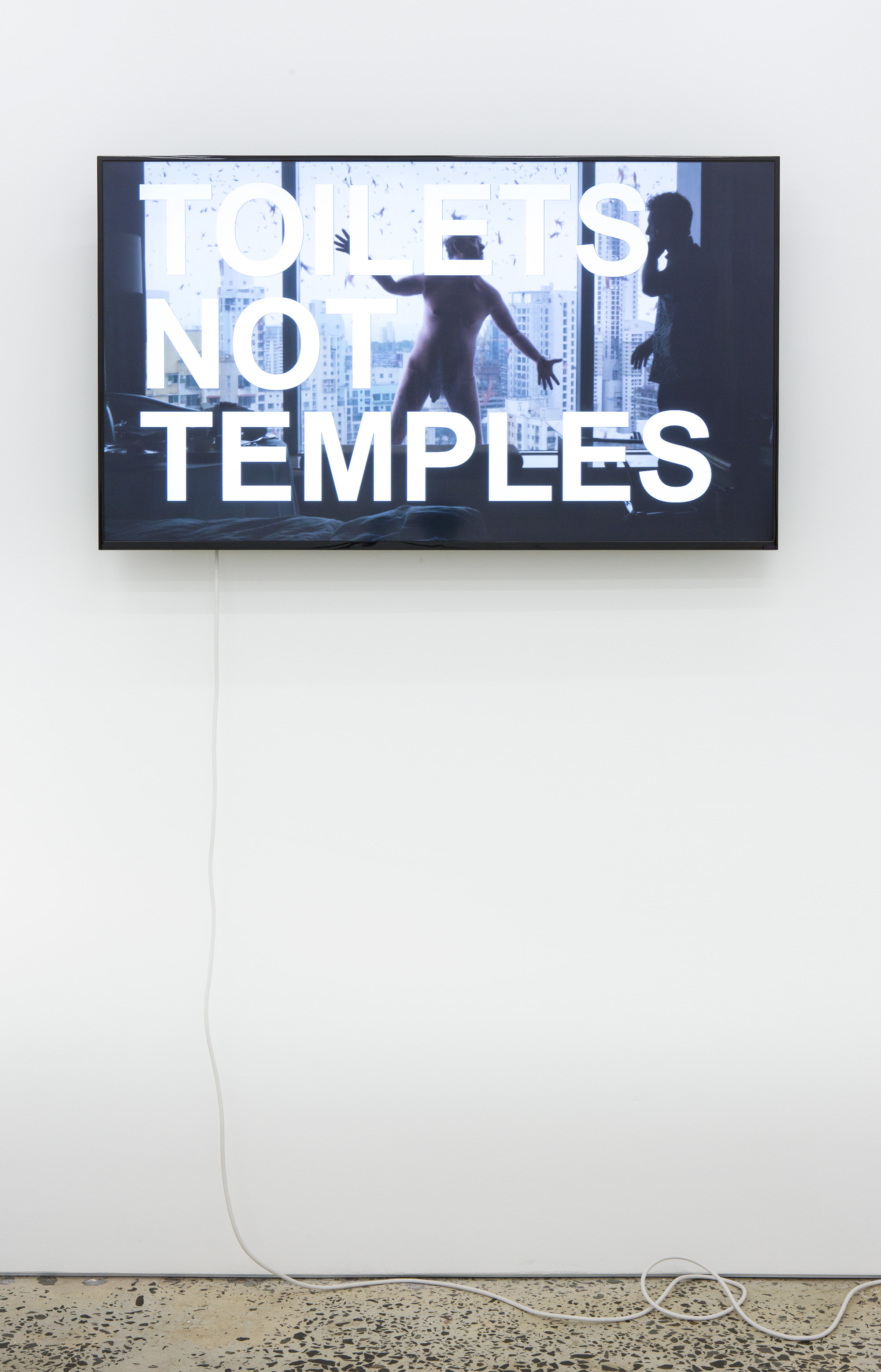 Will Benedict & David Leonard, “Toilets Not Temples”, 2014, HD Video, 25 minutes 31 seconds, Edition of 5 + 2 artist proofs