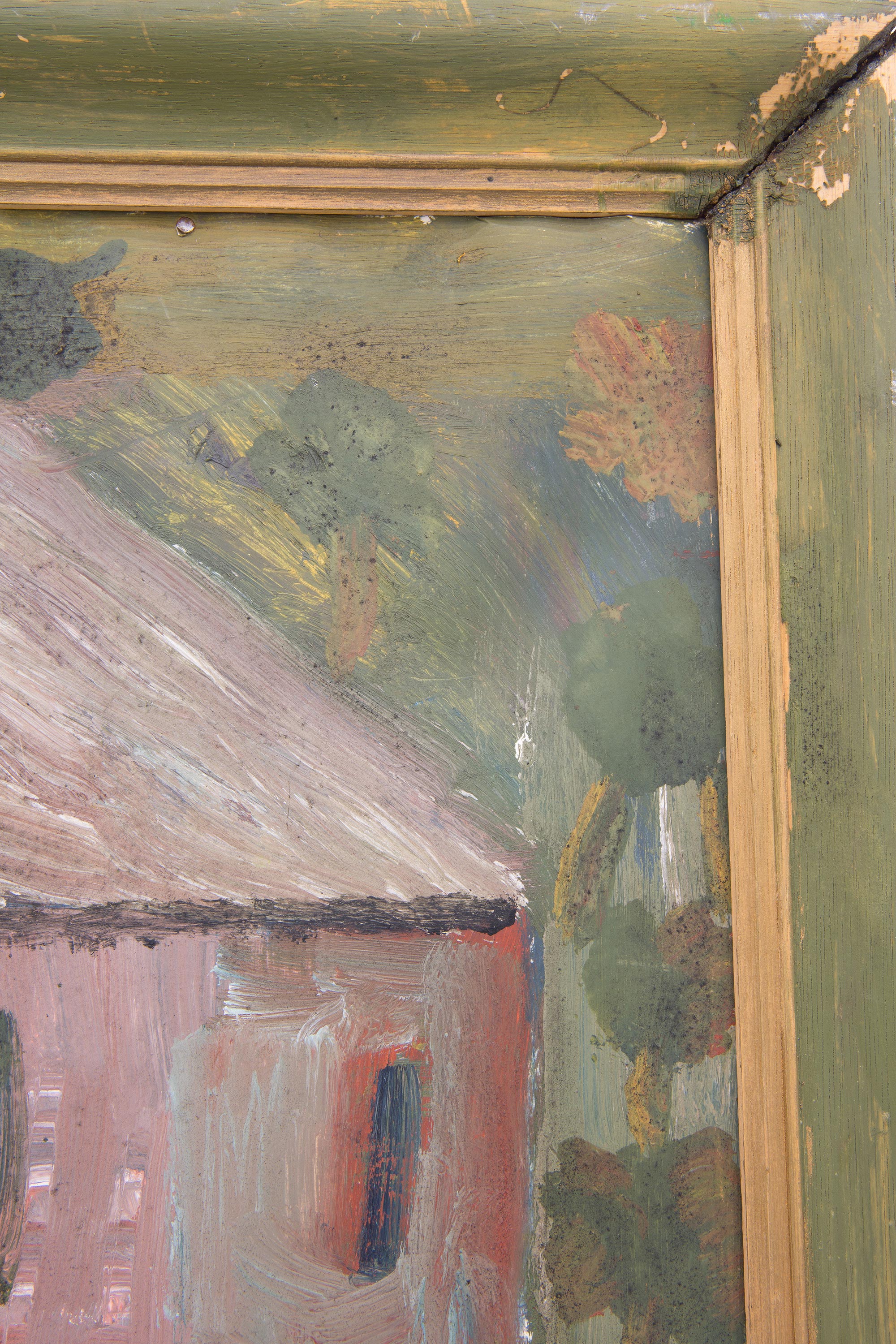“Convict Building” (detail), 1971, oil on paper, 590 × 700 mm